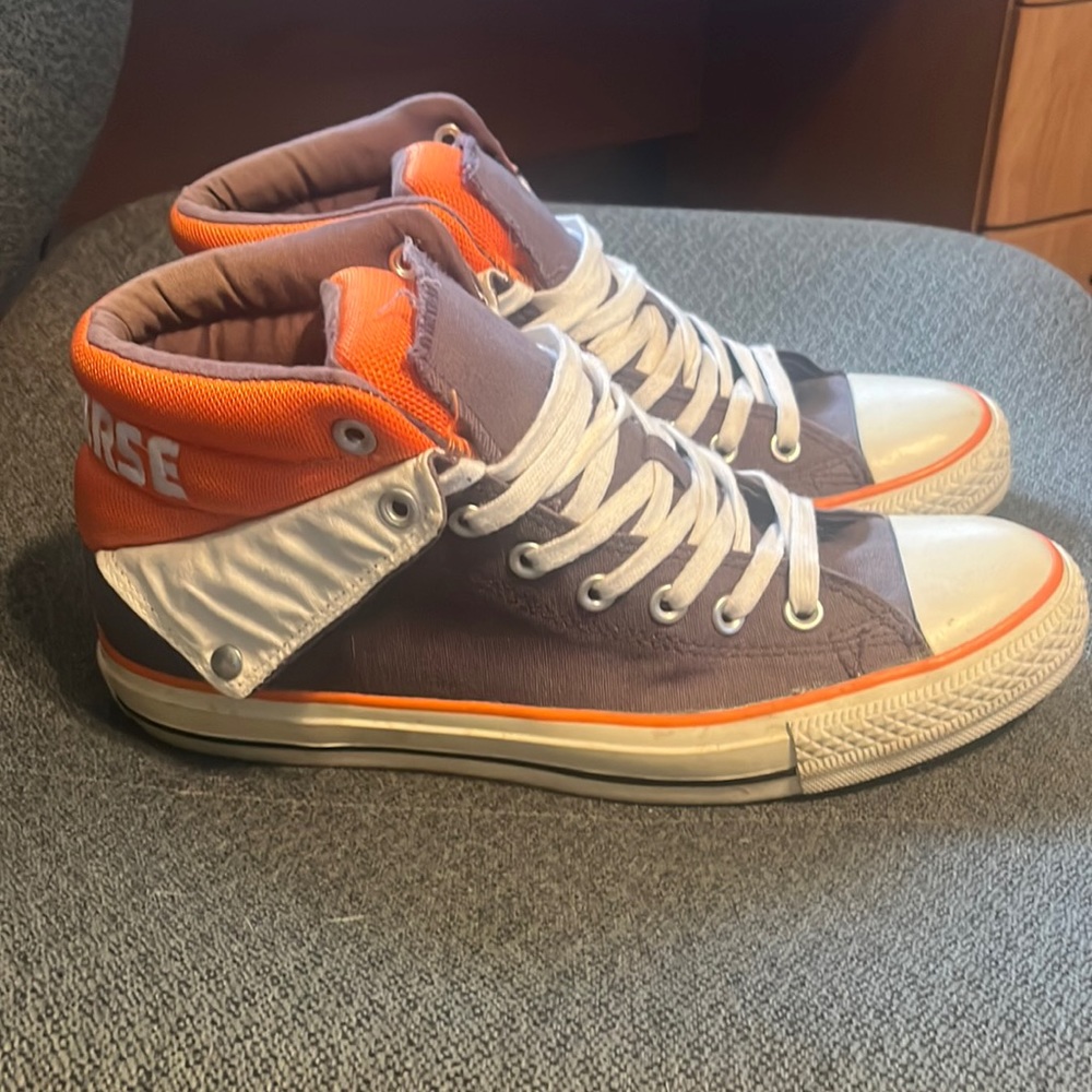 Cleveland browns themed converse!